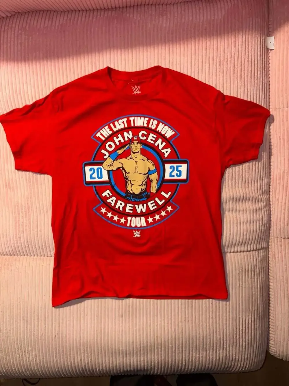 WWE John Cena Last Time Is Now Farewell Tour 2025 Red T-Shirt